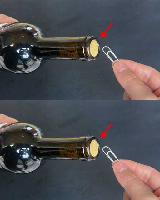 Opening red wine is so easy: there’s no bottle opener, just a paper clip…