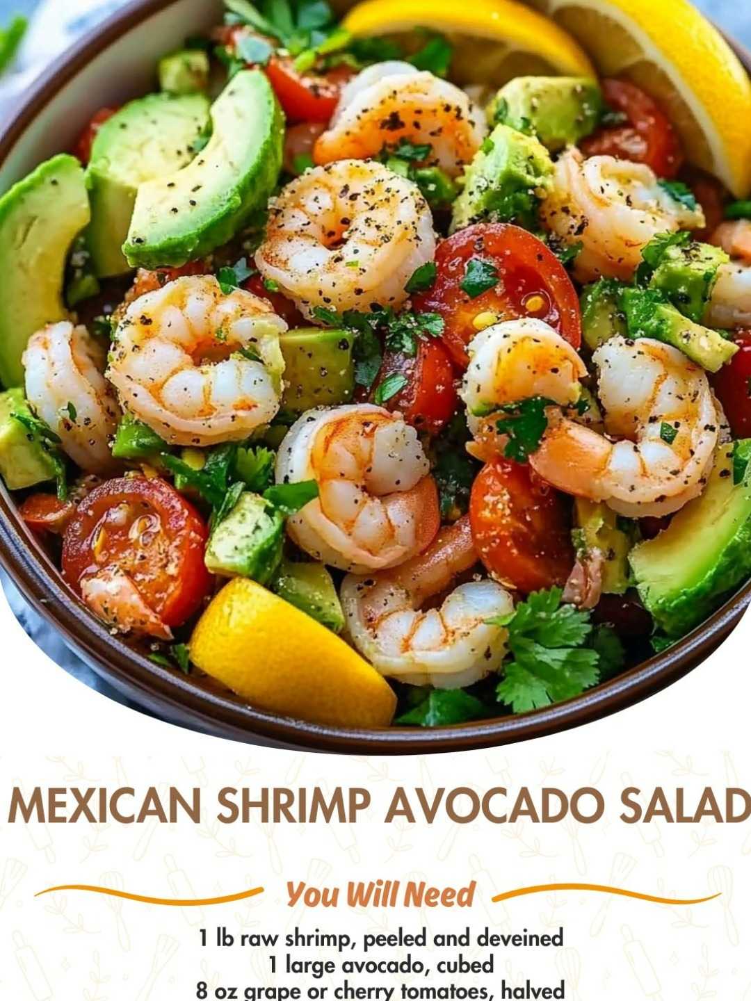 Mexican Shrimp Avocado Salad
