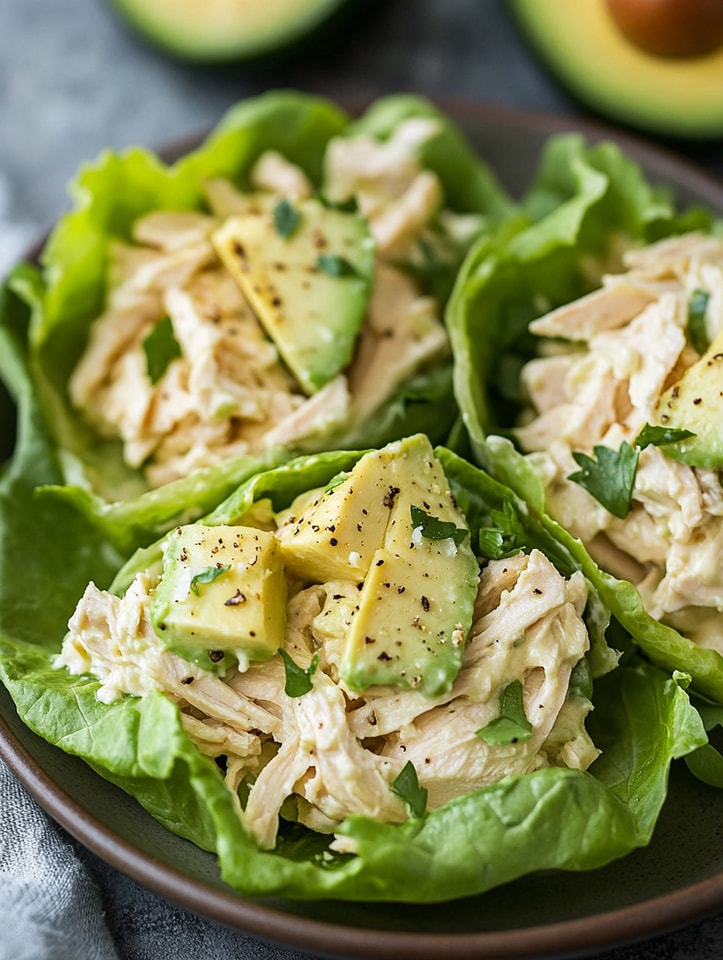 Avocado Chicken Lettuce Wraps – A Guilt-Free Treat!