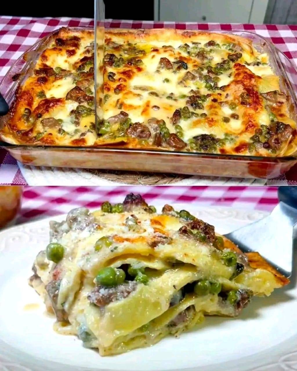 Mushroom and béchamel lasagna: the recipe for making this delicious Italian dish