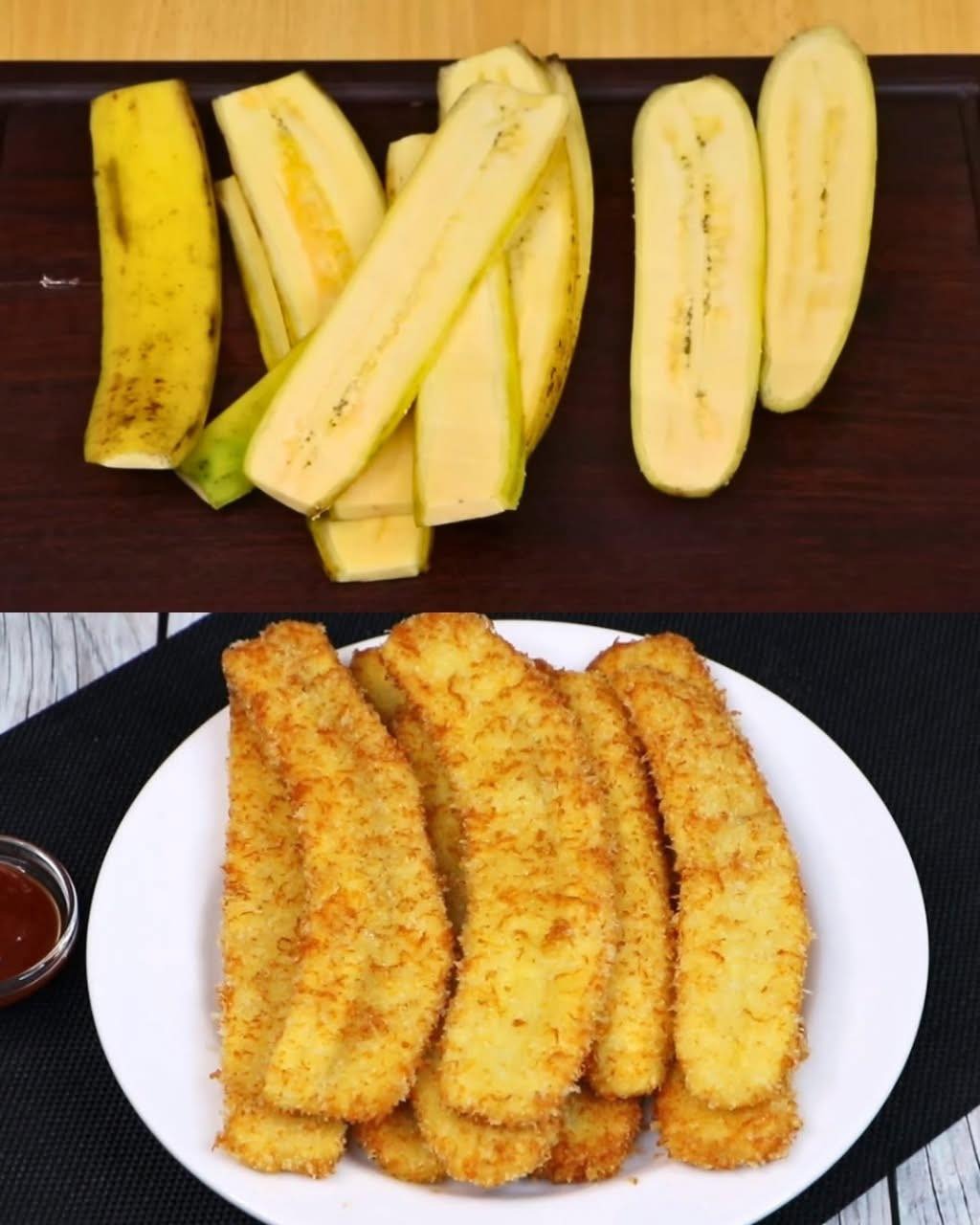 Crispy Plantains with Mozzarella Cheese