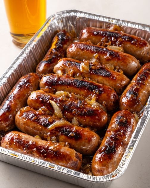 Oven-Baked Honey Garlic Sausages