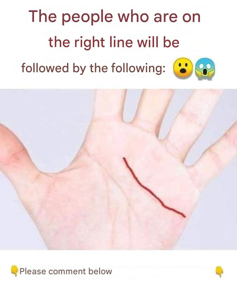 People who have this line on their hand are truly special.