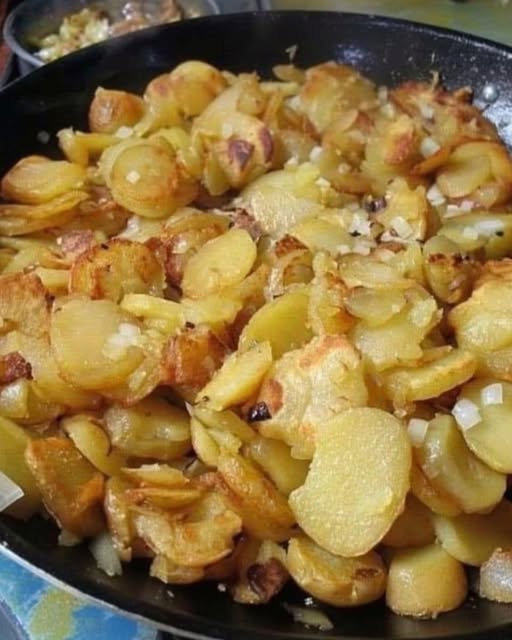 Fried Potatoes And Onion