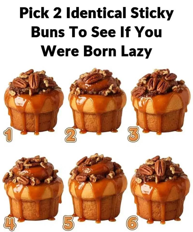 Can You Spot the Identical Sticky Buns? Test Your Eyes and Your Personality