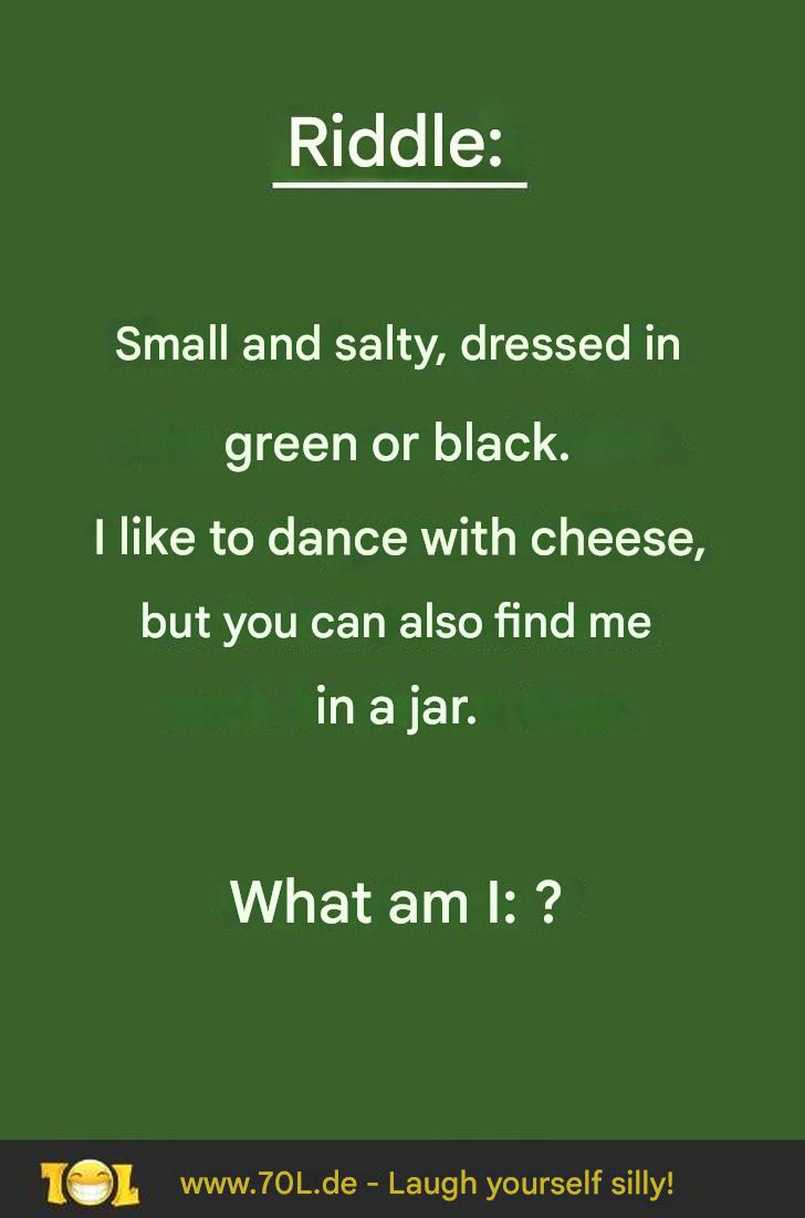 Green, salty, and trapped in a glass – what could it possibly be?