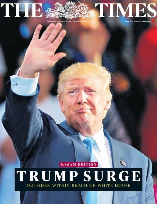 Newspapers Around The World React To The Reality Of President Trump