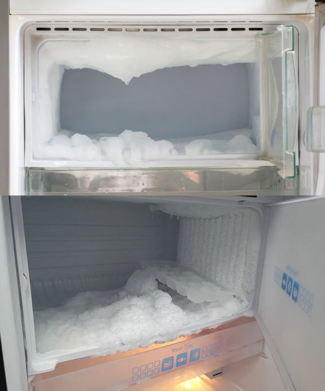 Trick to defrost a freezer: the ice will disappear without