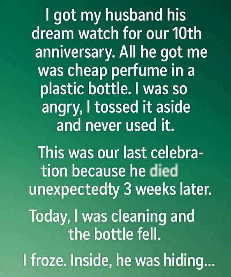 The perfume I carelessly threw away hid a secret that could have changed everything — but I found out too late