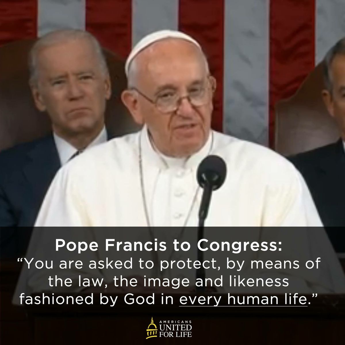 About the Image of Pope Francis in Congress