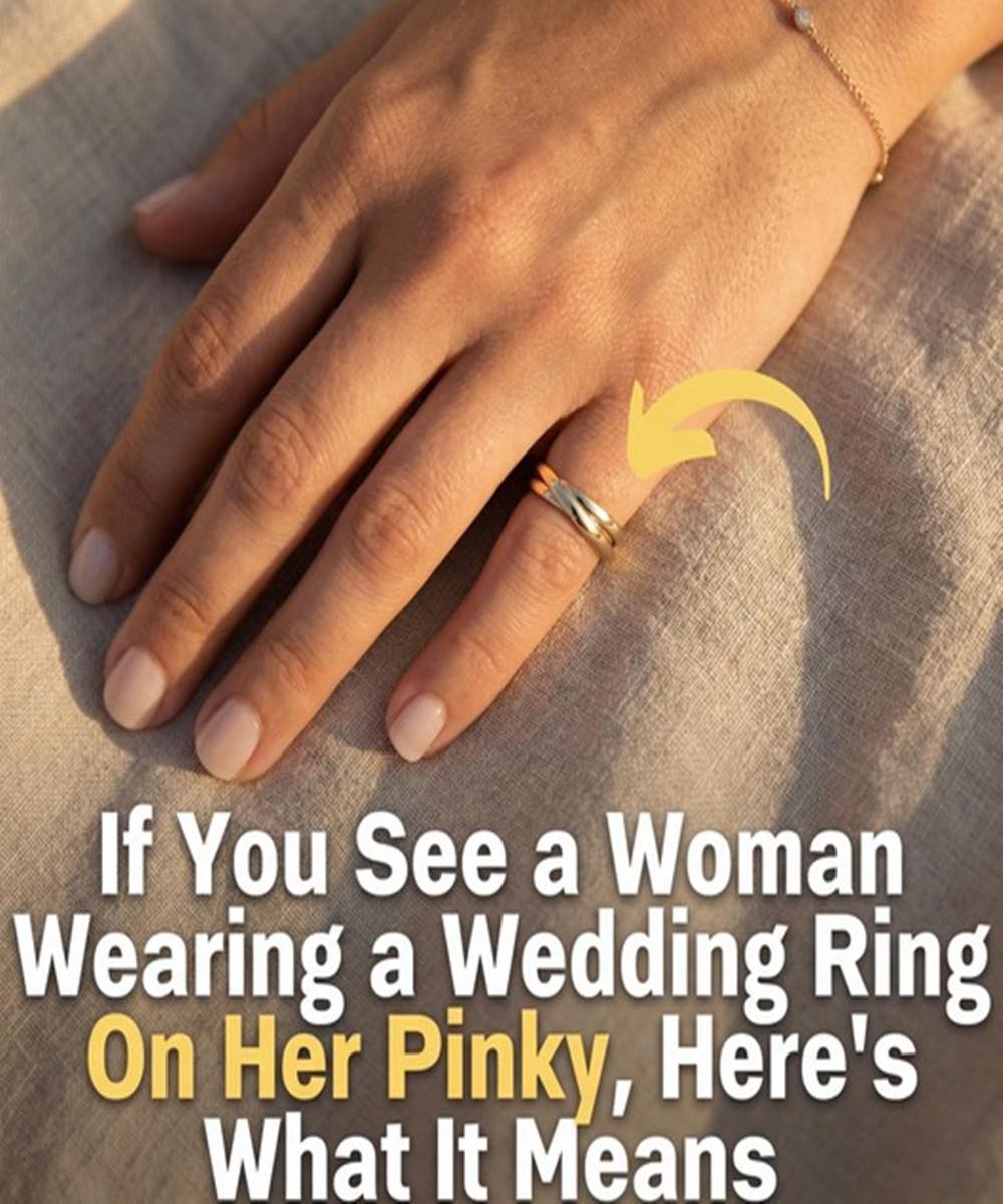 If You See a Woman Wearing a Wedding Ring On Her Pinky, Here’s What It Means👇👇
