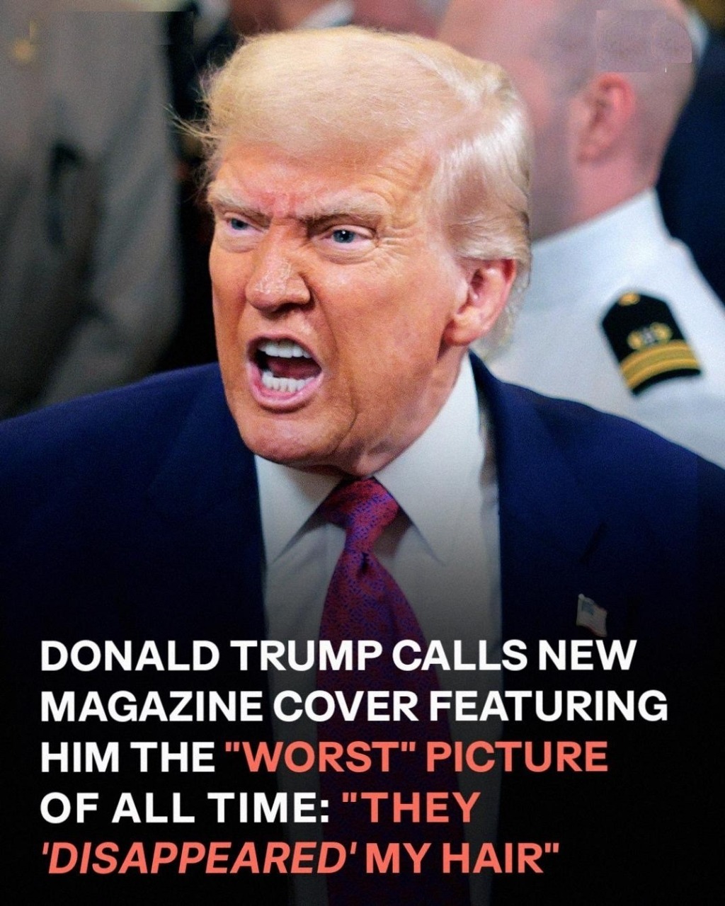 The photo that triggered President Donald Trump’s furious response to the magazine.