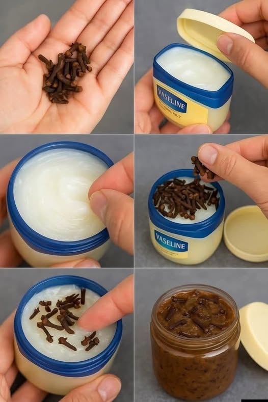 Mix cloves with Vaseline ~ A secret nobody will never tell you. ~ thank me later