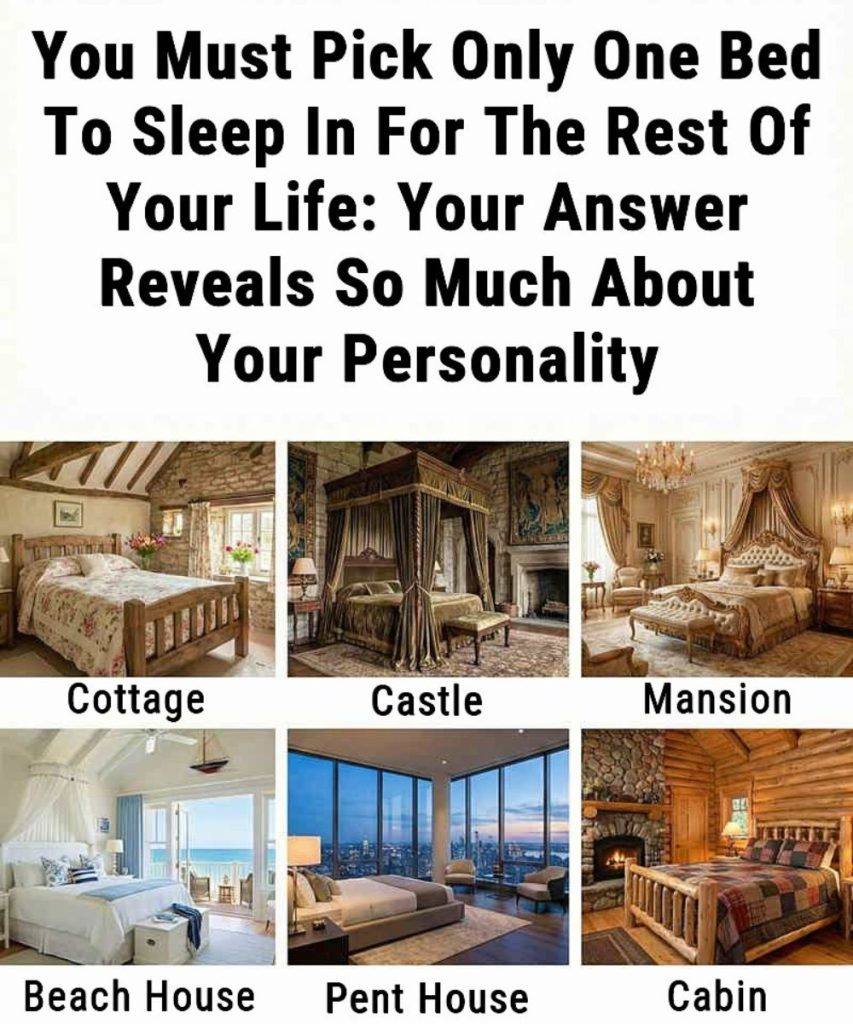 You Must Pick Only One Bed to Sleep In for the Rest of Your Life — Your Choice Reveals More Than You Think