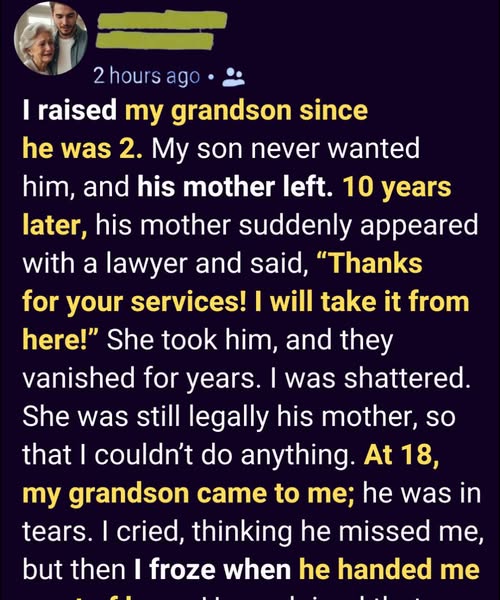 I became my grandson’s guardian when he was barely two years old.
