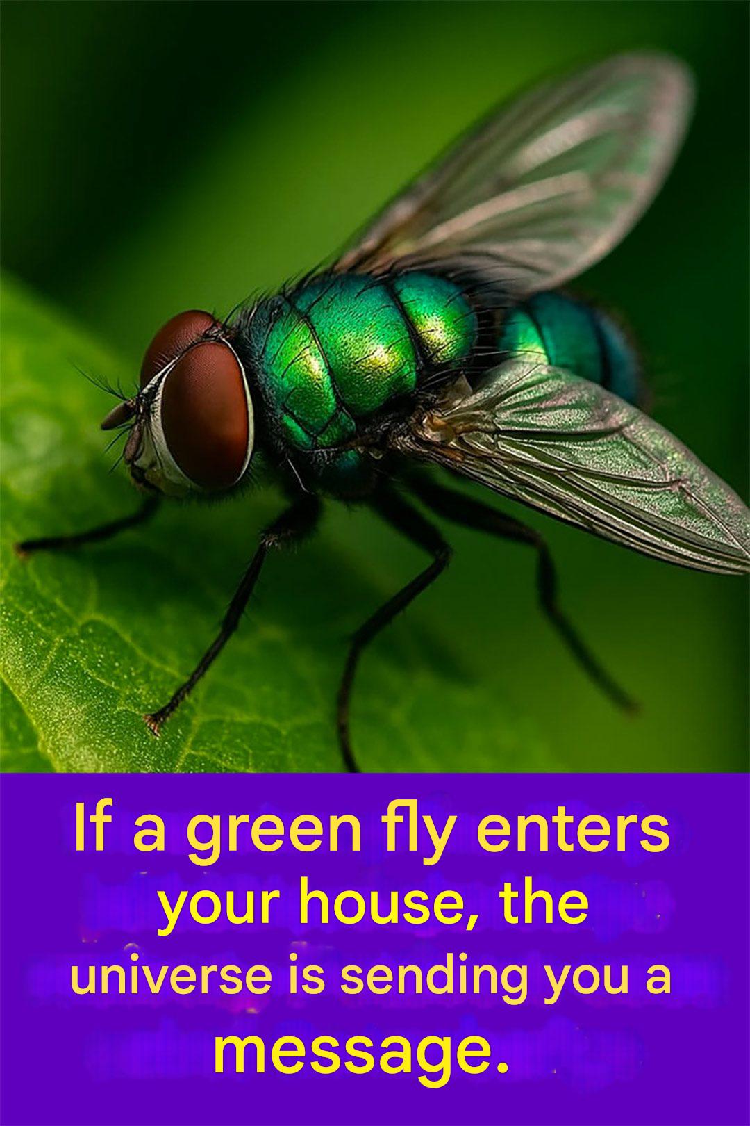 Green fly in the house: meaning