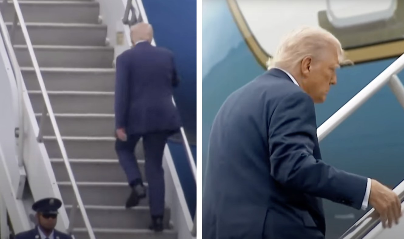 Video Of Trump Walking Up Stairs To Air Force One Goes Viral And Everyone Is Saying The Same Thing