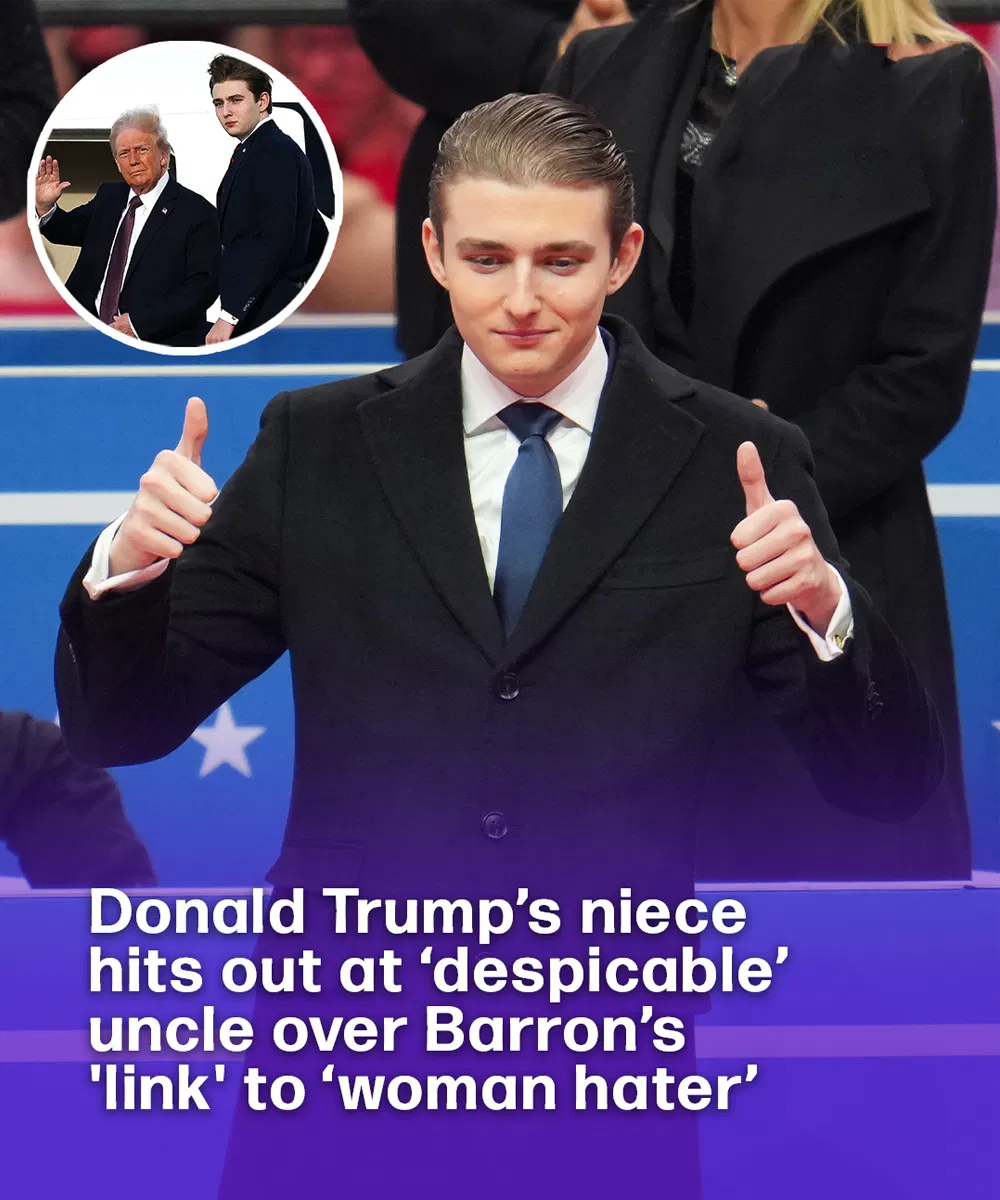 Donald Trump’s niece hits out at ‘despicable’ uncle over Barron’s ‘link’ to ‘woman hater’