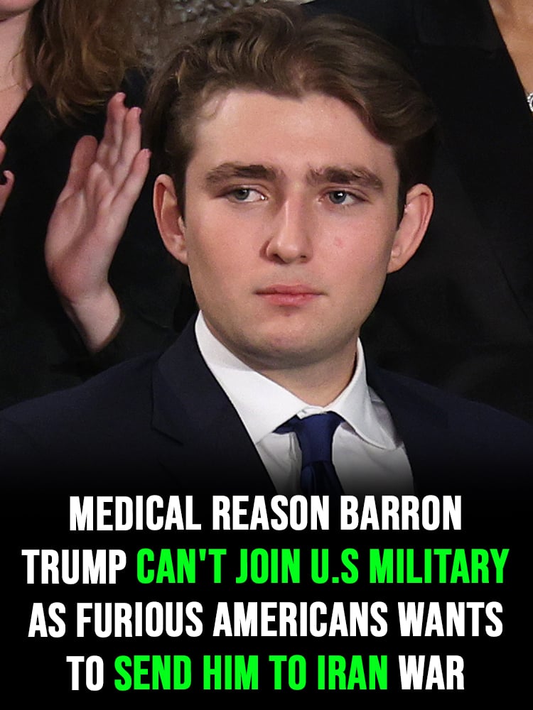 Medical reason Barron Trump can’t join US military as furious Americans wants to send him to Iran war